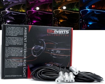 EINPARTS Światłowód LED Ambient RGB 6m SMART APP + GRATIS