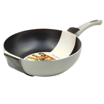 Smukee Patelnia WOK 28cm indukcja Szara rączka