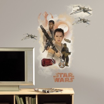 STAR WARS VII BOHATEROWIE naklejki na ścianę