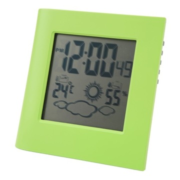 Солнечная батарея Будильник с двумя энергиями Прогноз погоды Температура