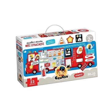 PUZZLE Z DZIURKĄ WÓZ STRAŻACKI