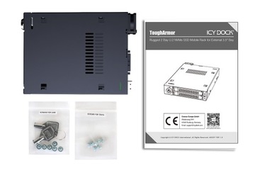 ICY DOCK, 2,5-дюймовый твердотельный накопитель NVMe PCIe 4.0 с 2,5 дюймами U.2/U.3, внешний корпус