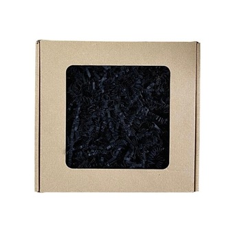 Wypełniacz papierowy czarny 10 kg, sizzlepak, do prezentów, zig zag, sianko