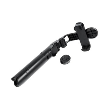 Zestaw / uchwyt selfie z pilotem na bluetooth tripod z lusterkiem czarny