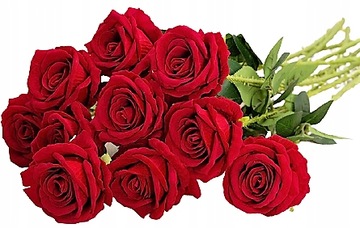 Искусственная роза XL типа Живая роза 50 см, длинная ветка