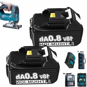 2X BATERIA DO MAKITA 18V 8AH ZAMIENNIK MAKITA BL1850 BL1850B BL1860 BL1860B