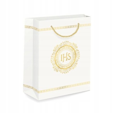 Torebka prezentowa komunijna PREZENTY IHS