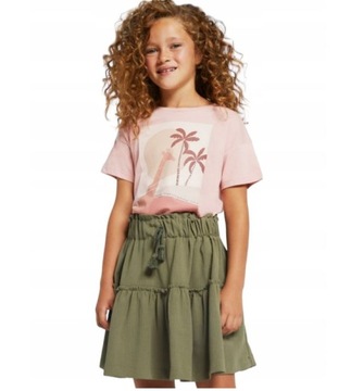 Spódnica Mayoral 6951 z marszczeniami khaki r.158