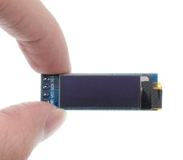 0,91-дюймовый 128x32 I2C OLED-дисплей белого цвета
