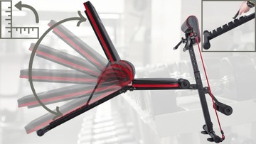 Скамья для тренировок ПРОЧНАЯ ТВЕРДАЯ ДЛЯ ДОМА СКЛАДНАЯ