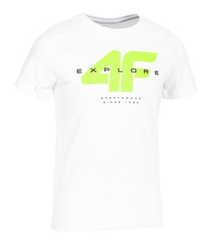 4F CHŁOPIĘCA KOSZULKA T-SHIRT BAWEŁNA / 134