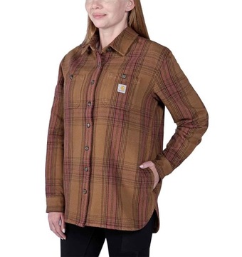 Koszula Wierzchnia z Polarem Heavyweight Twill S / BROWN