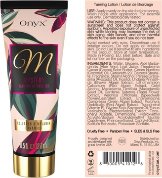 Onyx Mystery Tanning Accelerator с активатором коллагена в коже
