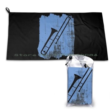 Trombone Quick Dry Towel Gym Sports Bath Portable Egyptian Signs Alchemy
