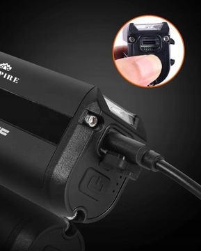 СВЕТОДИОДНАЯ ВЕЛОСИПЕДНАЯ ФАРА, ПЕРЕДНЯЯ, МОЩНАЯ, ЗАДНЯЯ