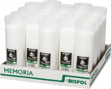 Wkład parafinowy Bispol 18 cm P280 20SZT 75H MEMORIA