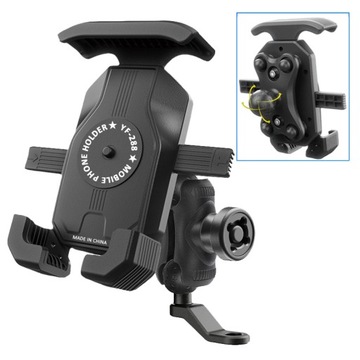 ДЕРЖАТЕЛЬ ДЛЯ ТЕЛЕФОНА НА МОТОЦИКЛЕ ГАМПИСИТЕЛЬ ВИБРАЦИИ МОТОРА, АНТИВИБРАЦИОННЫЙ, РУЛЬ