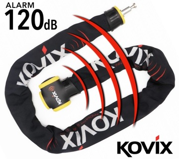 МОТОЦИКЛОВАЯ ЦЕПЬ С СИГНАЛизацией 120 дБ ПРОТИВОУГОННАЯ БЕЗОПАСНОСТЬ KOVIX