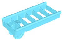 LEGO Drabina Duplo 7 szczebli z pierścieniem blokującym 19663 Medium Azure