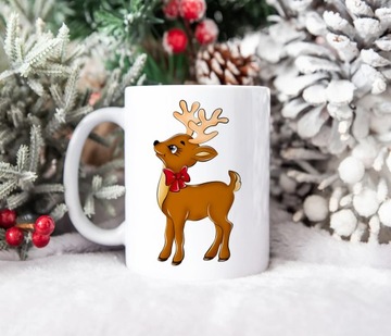 SUPER ŚWIĄTECZNY KUBEK PREZENT 330ml RENIFER