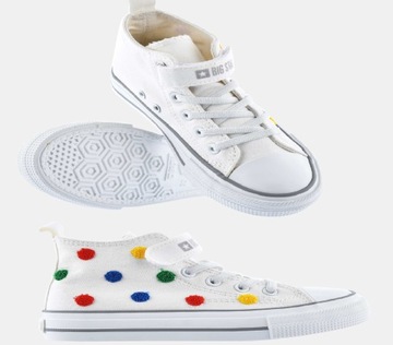 TRAMPKI DZIECIĘCE BIG STAR BUTY OBUWIE SPORTOWE TEKSTYL WYSOKIE NA RZEP
