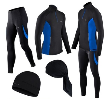 Oddychający antybakteryjny komplet do biegania bluza+spodnie BERENS XL