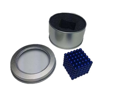 NeoCube kulki magnetyczne 216 szt. 5mm niebieskie BOX magnesy neodymowe