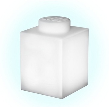 LEGO LAMPA SILIKONOWA NOCNA KLOCEK BIAŁY LP40