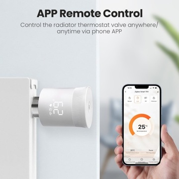 Термостатическая головка SMART Zigbee 3.0 Tuya, 3 шт.