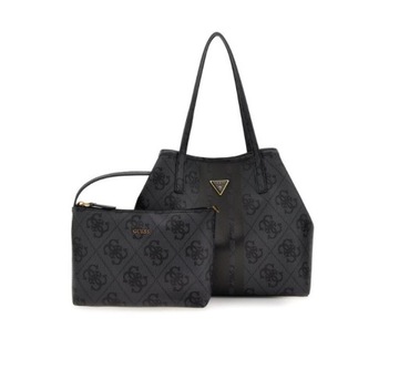 GUESS Torebka Damska Shopperka Czarna Vikky Tote