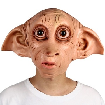 Cosplay MASKA Dobby Elfin lateksowa w zwierzęcym