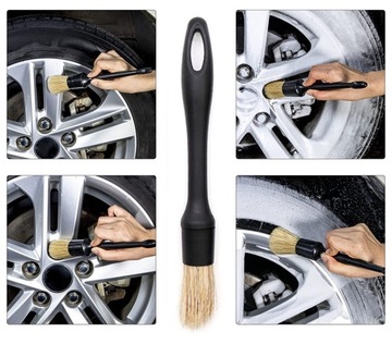 Детейлинговые щетки для кабины, салона автомобиля, комплект ободков решетки радиатора.