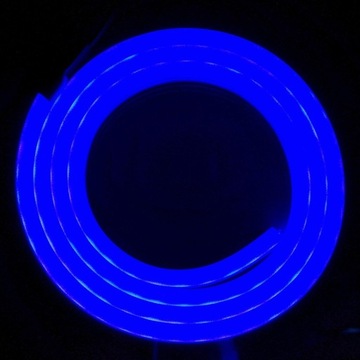 NEON LED 12V SILICONE 6X12 R1 NIEBIESKI IP67 1M
