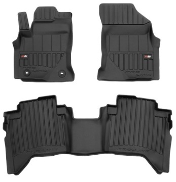Koberce Gumové Stěrače Toyota Hilux 8 od 2015- Korytka 3D