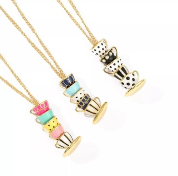 ДЛИННОЕ ЗОЛОТОЕ ОЖЕРЕЛЬЕ МОДНЫЙ БОЛЬШОЙ КУЛОН-ЧАШКА 2В1 55 см подарок