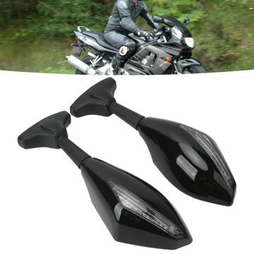 Пара мотоциклетных зеркал заднего вида со светодиодной заменой указателей поворота от FN