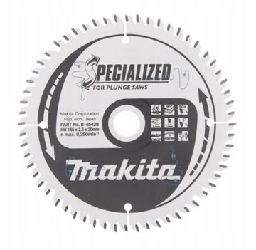 Tarcza tnąca Makita B-45428 165x20 60Z MDF