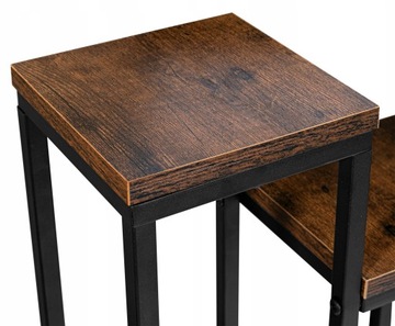 ПОДСТАВКА ДЛЯ ЦВЕТОВ МЕТАЛЛИЧЕСКАЯ ПОДСТАВКА ДЛЯ ЦВЕТОВ ДУБ РУСТИК ПОЛКИ ЛОФТ 67 см