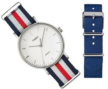 KLASYK Damski zegarek Timex ZESTAW z dwoma paskami