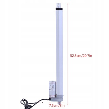 SIŁOWNIK LINIOWY DC12V 400MM 1500N ELEKTRYCZNY