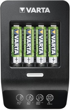 ŁADOWARKA VARTA LCD+ 4x AKUMULATORKI R6 AA 2100mAh