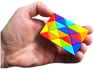MINI kostka antystresowa ODSTRESOWUJĄCA MAGIC RULER do układania logiczna