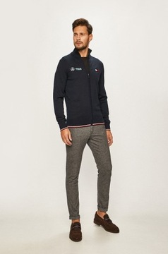 -43% TOMMY HILFIGER x MERCEDES BENZ SWETER MĘSKI WEŁNIANY GRANATOWY M