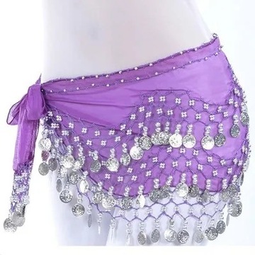 Child Waist Chain Dance Hip Scarf Kids Belly Dance Indian Dance Belt 12