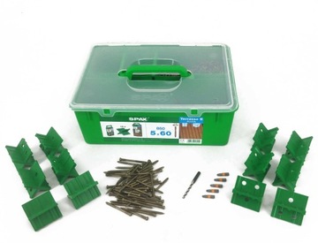 SPAX TARAS ZESTAW 5x60 A2 850szt BITY WIERTŁO