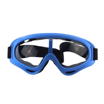 Narciarskie gogle snowboardowe Gogle narciarskie niebieskie i przezroczyste