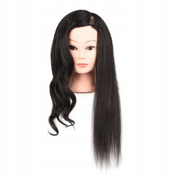 Beauty with a curly wig model
