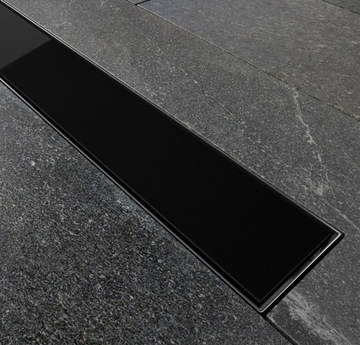 Odpływ liniowy Besco Virgo Black 70 cm
