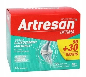 Artresan Optima 120 kapsułek Stawy Glukozamina