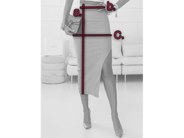 SPÓDNICZKA DOPASOWANA OŁÓWKOWA PRĄŻEK WYCIĘCIE KOLORY